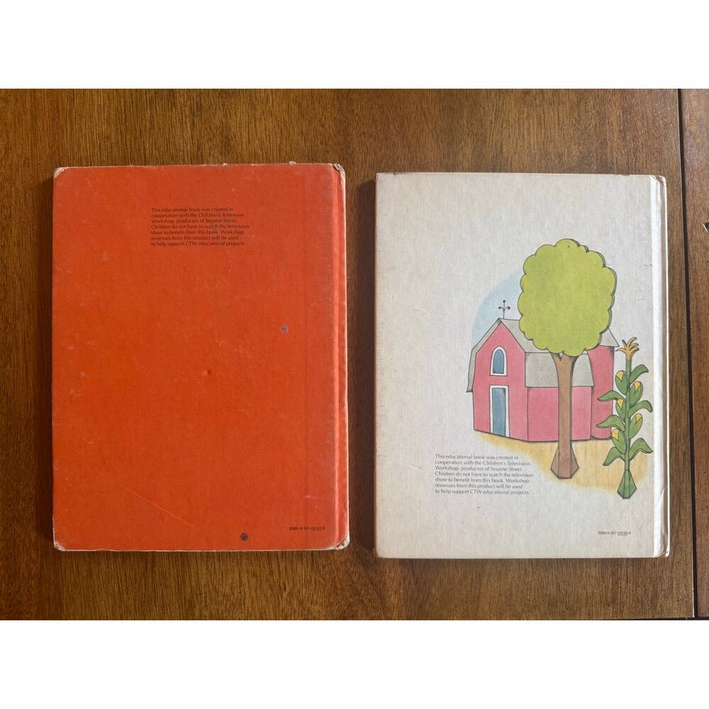 Vintage Sesame Street Book Lot Grover Little Red Hen Golden Press 1980 1981 - Picture 2 of 11